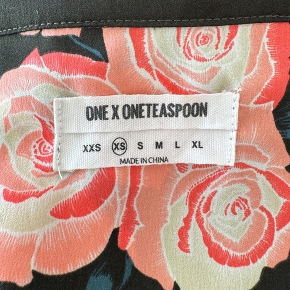 ONE TEASPOON • Quartermaster Kimono Shirtdress in Khaki Floral - Picture 13 of 15